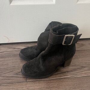 Black ankle boots